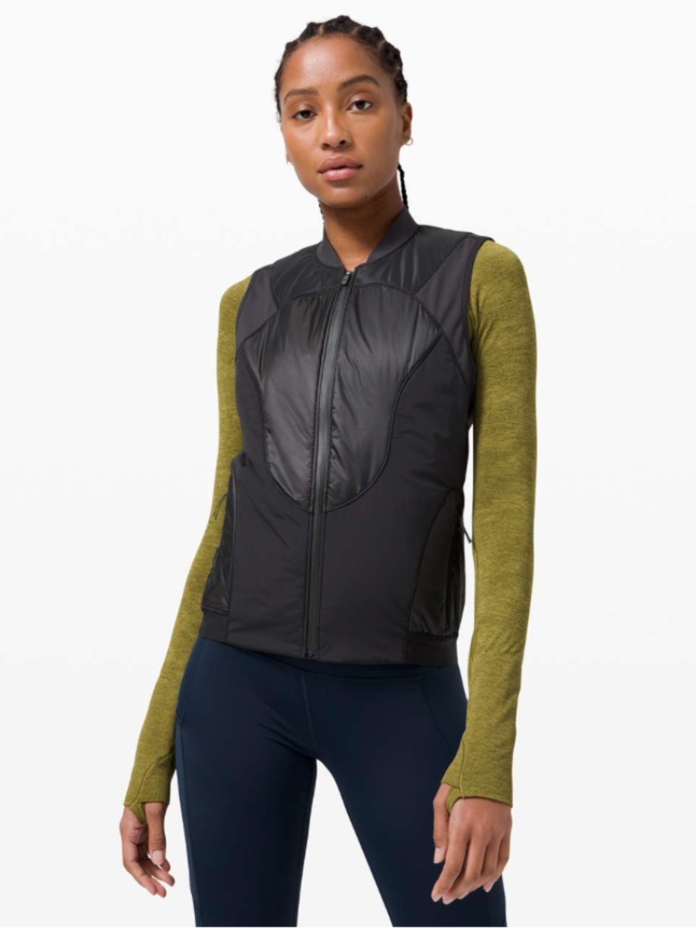 lululemon Polar Pace Black Run Vest Size 2